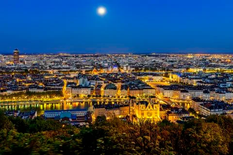 Lyon view Stock Photos