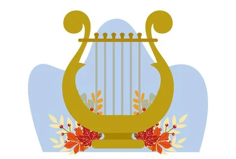 Lyre Concept Illustration Illustrazione stock