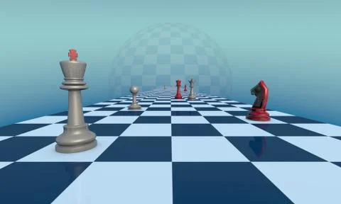 Lyrical chess composition イラスト素材