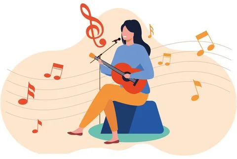 Lyrics Concept Illustration Illustrazione stock