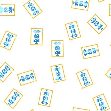 Lyrics song text vector seamless pattern Stock Illustration