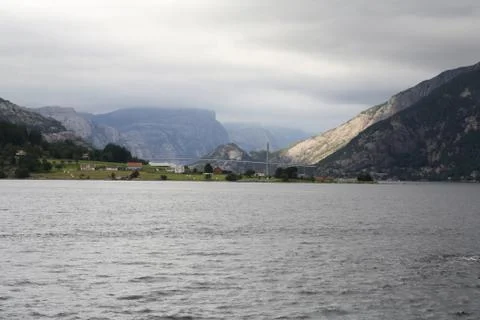 The Lysefjord bridge Stock Photos