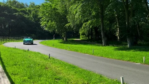 Lytham Hall 19 May 2024; 1965 Citroen AMI 6 French classic car Stock Footage 276314133