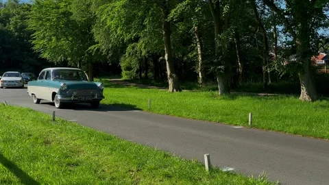 Lytham Hall 19 May 2024: Ford Consul, 1968 60s sixties cars, Stock Footage 276428097
