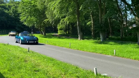 Lytham UK, 19 May 2024: TVR Tuscan Griffith Classic, Vintage Performance cars Stock Footage 275873170