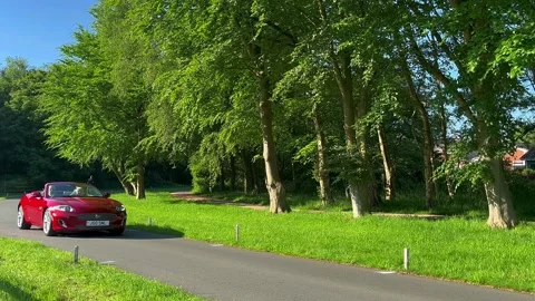 Lytham UK, 19 May 2024: 2013 Jaguar XK  Portfolio Auto Classic Performance cars Stock Footage 275878230