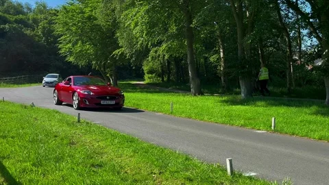 Lytham UK 19 May 2024: 2013 Jaguar XK R _ 2019 Corsa Griffin Stock Footage 276544065