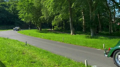 Lytham UK 19 May 2024: Falcon JAB Engineering, 1971 VW Beetle, MG TF, Morris Stock Footage 276544787