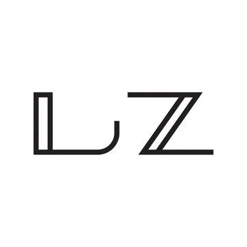 Lz initial letter vector logo icon Stock-Illustration
