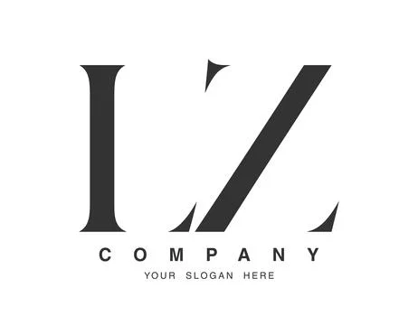 LZ logo design. Initial letter l and z serif font style. Creative classic c.. Stock Illustration