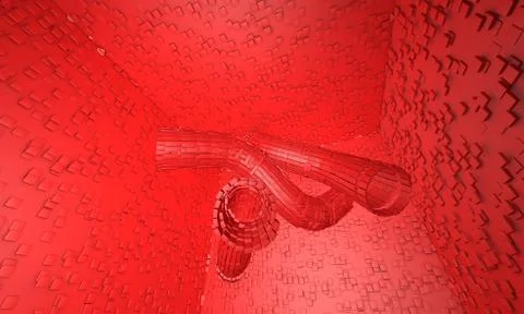 M-3d wall-1 Stock Illustration