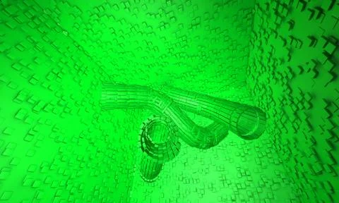 M-3d wall-g Stock Illustration