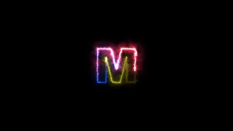M Alphabet Stock Footage 318899307