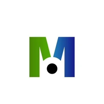 M alphabet logo Stock Illustration