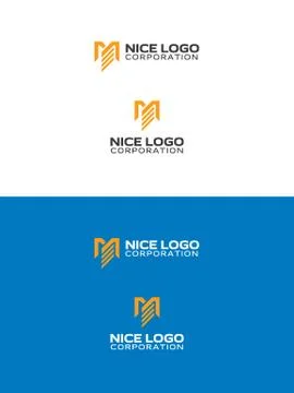 M and E letters logo Illustrazione stock