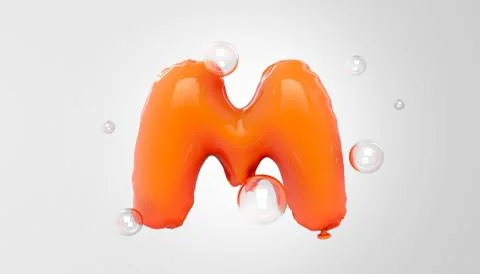 M Balloons Alphabet Stock-Illustration