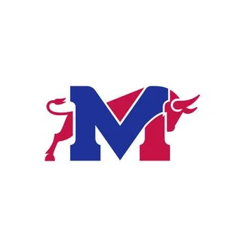 M BULLS Stock Illustration