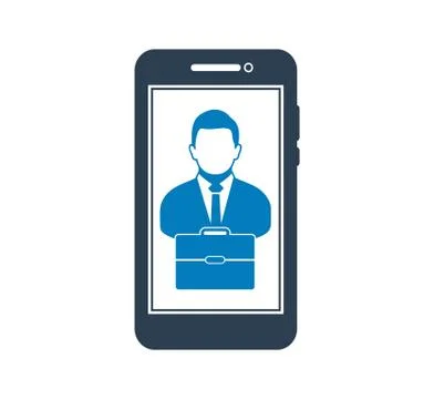 M Commerce Icon. Flat style vector EPS. Stock Illustration