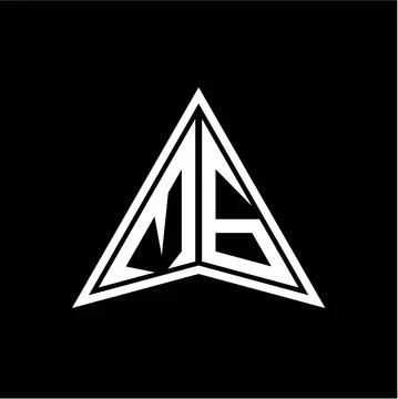 M G initials in the form of a modern minimalist arrow. perfect for letters, g Illustrazione stock