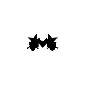 M icon. Simple style poster background symbol. M brand logo design element... Stock Illustration