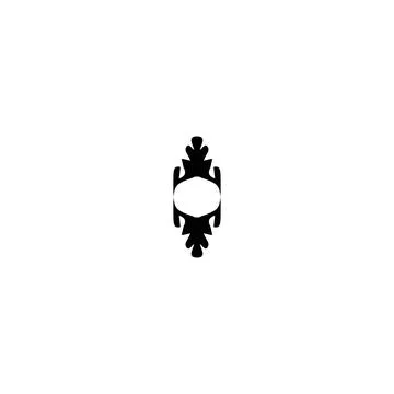 M icon. Simple style poster background symbol. M brand logo design element... Stock Illustration