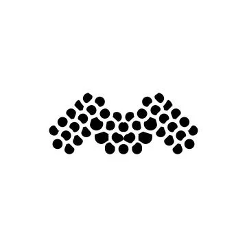 M icon. Simple style poster background symbol. M brand logo design element... Stock Illustration