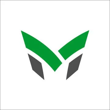 M initial abstract logo vector Stock Illustration