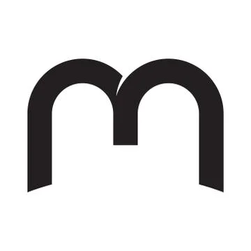 M initial letter vector logo icon Stock-Illustration