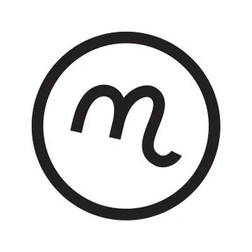 M initial letter vector logo icon Stock Illustration