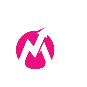 M Letter arrow  Logo Template Vector Stock-Illustration