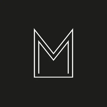 M letter icon. M monogram or emblem. Vector design element for branding. Stock Illustration