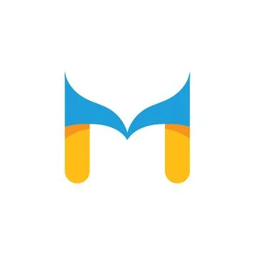 M Letter icon  Vector Illustration concept design 스톡 일러스트