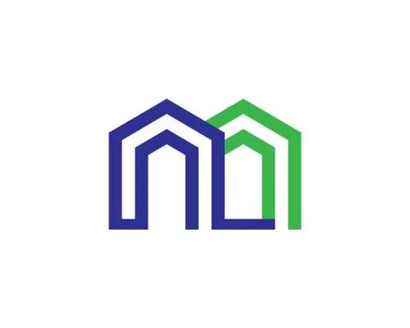 M letter Logo design Stock Illustration