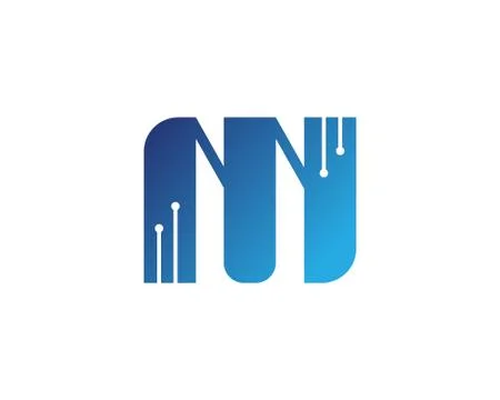 M letter Logo design Stock Illustration