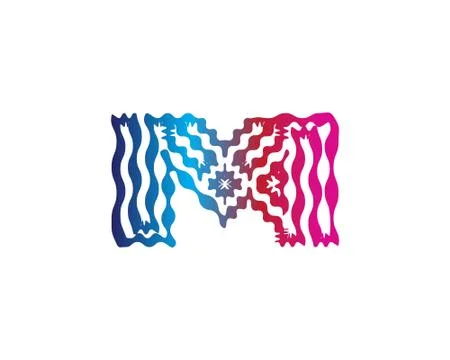 M letter Logo design Illustrazione stock