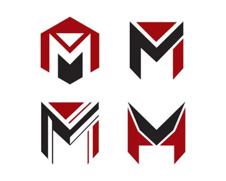 M letter logo Stock Illustration