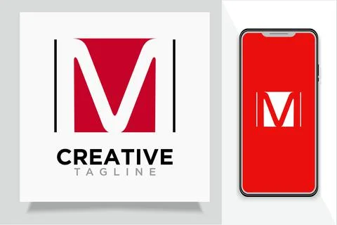 M letter logo Stock Illustration