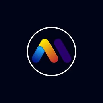M letter logo Stock Illustration