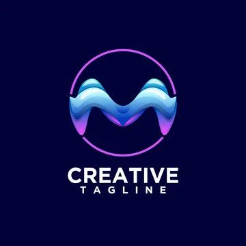 M letter logo Stock Illustration