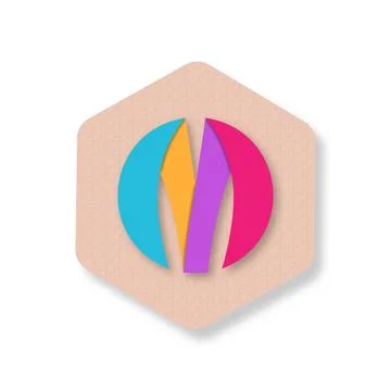 M Letter Logo Stock Illustration