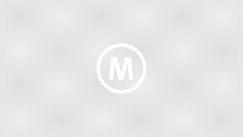 M letter logo loopable rotated animation white transparent alpha background Stock Footage 307007903