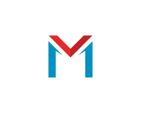 M Letter Logo Template Stock Illustration