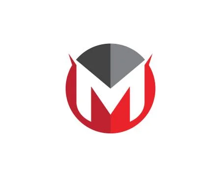 M Letter Logo Template Stock Illustration