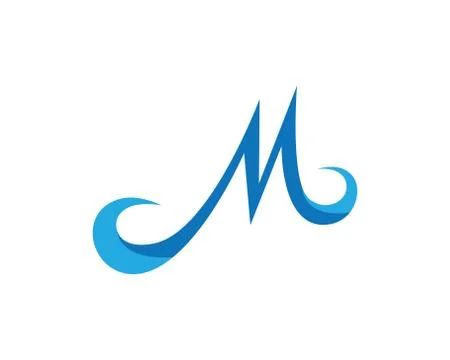 M Letter Logo Template Stock Illustration