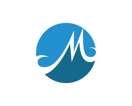 M Letter Logo Template Stock Illustration