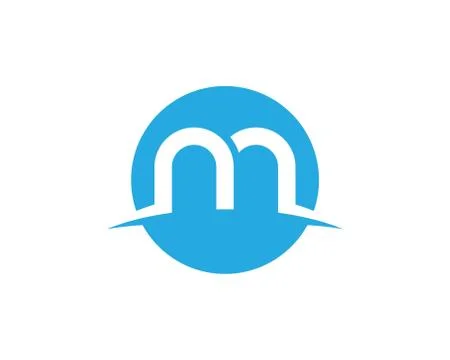M Letter Logo Template Illustrazione stock