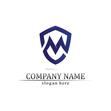 M Letter Logo Template Stock Illustration
