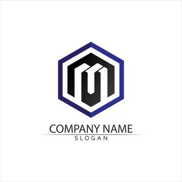 M Letter Logo Template Stock Illustration