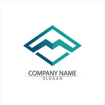 M Letter Logo Template Stock Illustration