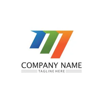 M Letter Logo Template Stock Illustration